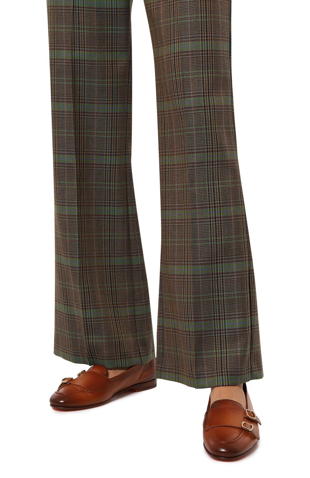 Кожаные монки SANTONI коричневого цвета по цене 79150 руб., арт. WUNY71009SA4SLGAC50, фото 3 Кожаные монки SANTONI, арт. WUNY71009SA4SLGAC50, фото 3