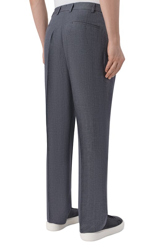 Льняные брюки Andrea Campagna LUCAN0 ELAX/AN1801 Серый  LUCAN0 ELAX/AN1801 Фото 4