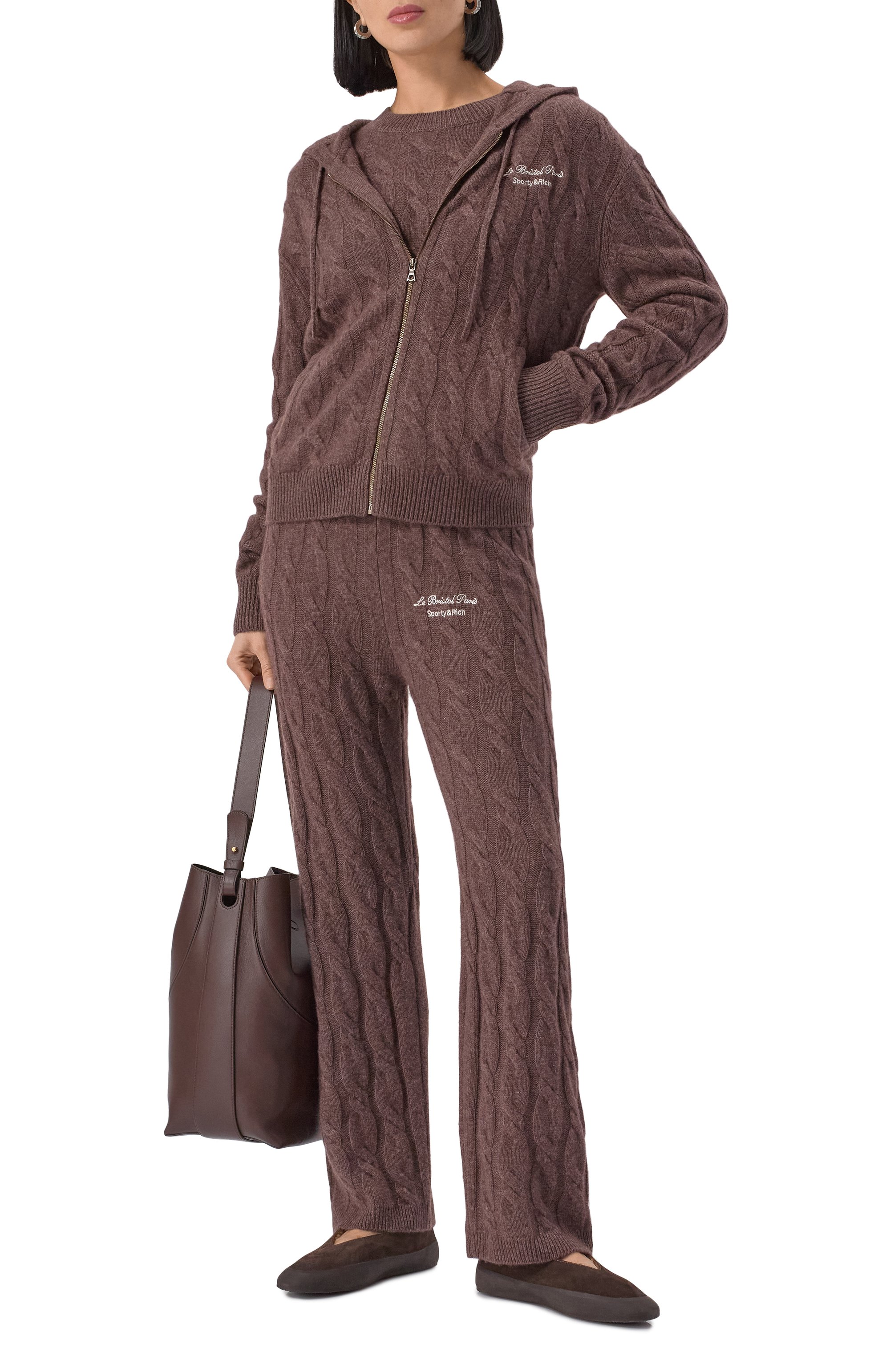 Кардиган из кашемира и шерсти sporty & rich x le bristol paris SPORTY AND RICH, арт. CA005517619BR03, фото 2