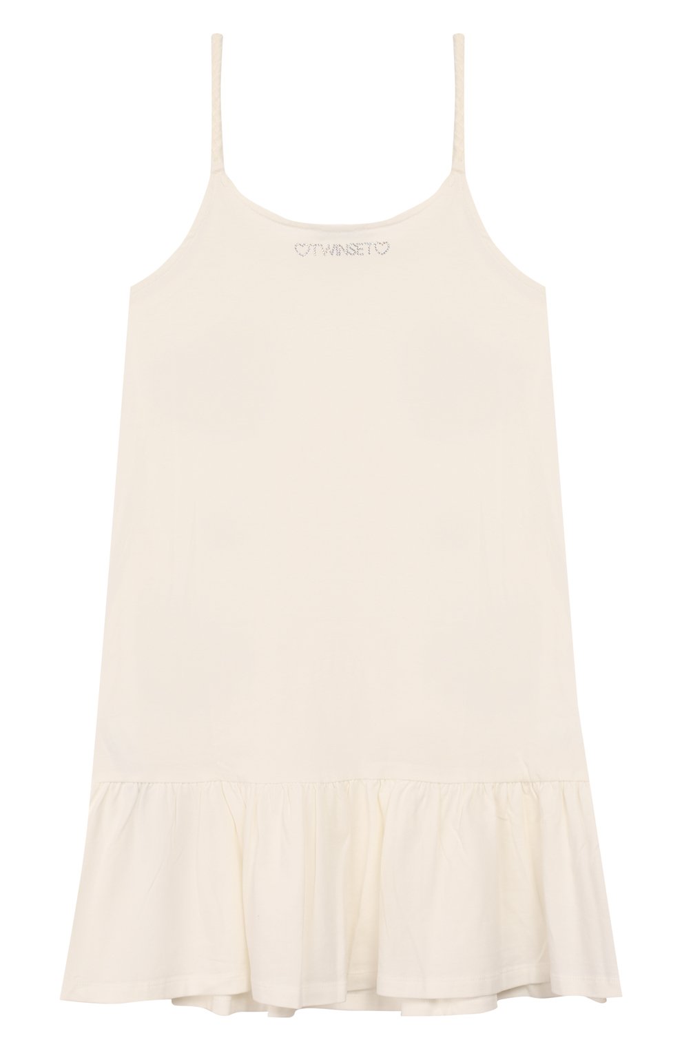 Хлопковый сарафан TWINSET бежевого цвета по цене 8295 руб., арт. 201GJ2907/12A-16A, фото 2 Хлопковый сарафан TWINSET, арт. 201GJ2907/12A-16A, фото 2