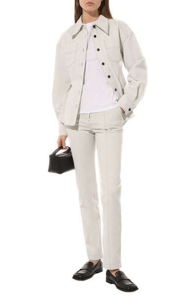 Джинсовая рубашка LVIR светло-голубого цвета по цене 35400 руб., арт. LV23S-SH03A, фото 2 Джинсовая рубашка LVIR, арт. LV23S-SH03A, фото 2