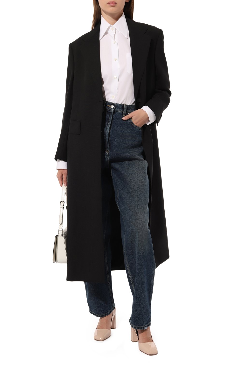 Кожаные туфли PRADA бежевого цвета по цене 76000 руб., арт. 1I983L-069-F0236-085, фото 2 Кожаные туфли PRADA, арт. 1I983L-069-F0236-085, фото 2