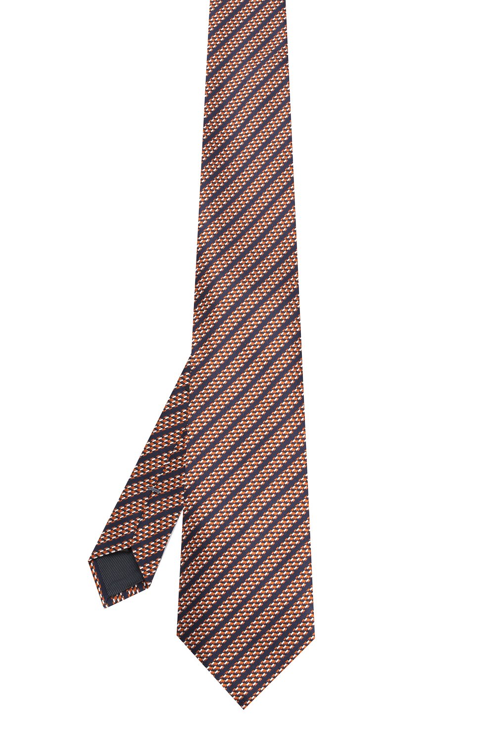 Шелковый галстук ZEGNA оранжевого цвета по цене 18350 руб., арт. Z3E47/1XW, фото 2 Шелковый галстук ZEGNA, арт. Z3E47/1XW, фото 2