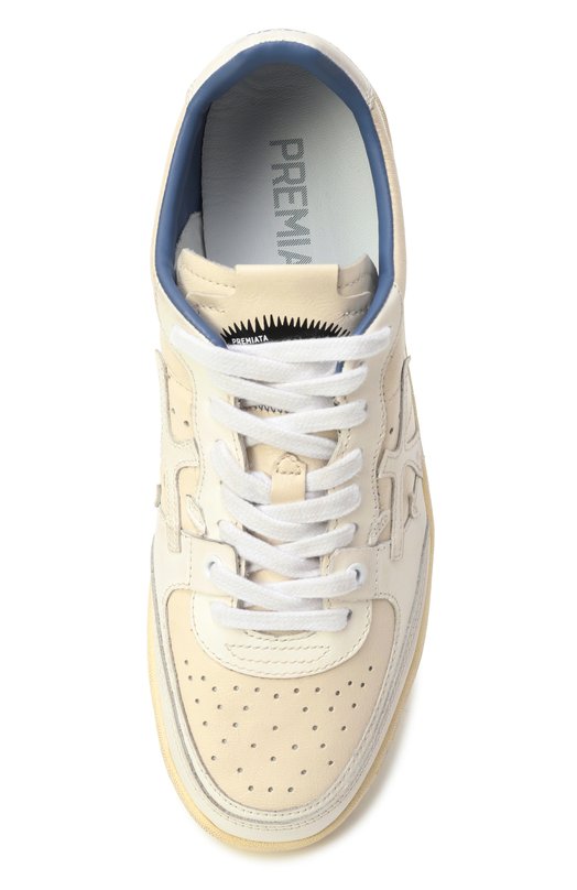 Кожаные кеды Bskt Clay-D Premiata BSKTCLAD Кремовый  BSKTCLAD Фото 6