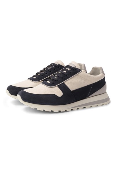 Мужские кожаные кроссовки BRUNELLO CUCINELLI, арт. MZUESLA289