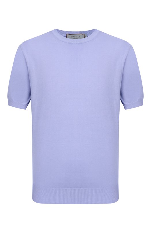Хлопковый джемпер Canali C0719/MK02459 Сиреневый C0719/MK02459