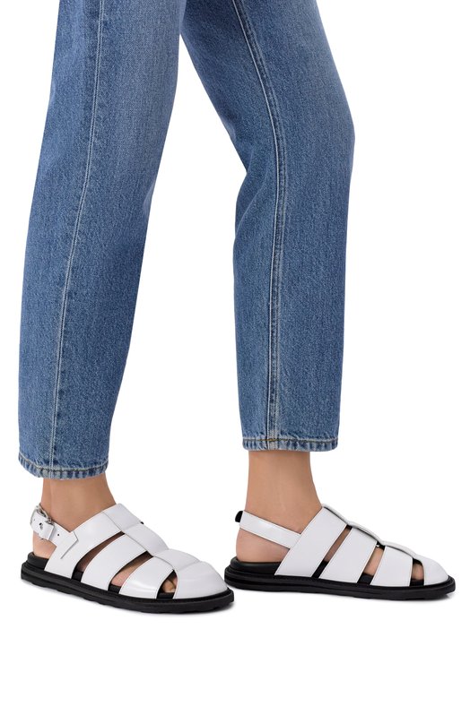 Кожаные сандалии Moschino MA10073G10/MJ0 Белый  MA10073G10/MJ0 Фото 2