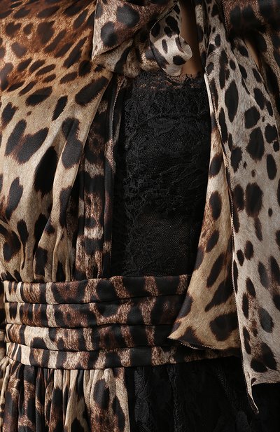 Платье DOLCE & GABBANA леопардового цвета по цене 542500 руб., арт. F6G7AT/GDR72, фото 5 Платье DOLCE & GABBANA, арт. F6G7AT/GDR72, фото 5