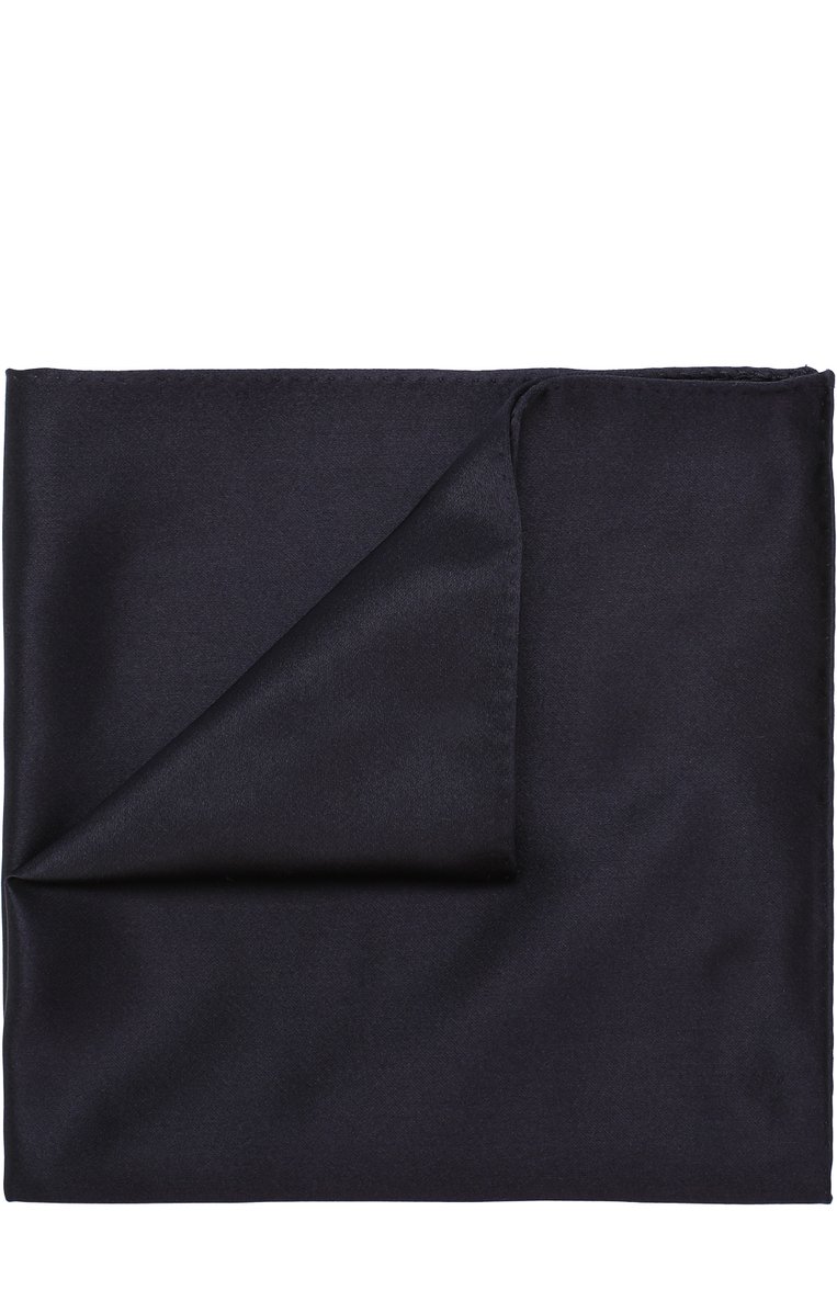 Мужской комплект из галстука и платка LANVIN темно-синего цвета, арт. 1282/TIE SET | Фото 4 (Материал: Текстиль, Шелк; Статус проверки: Проверено, Проверена категория; Нос: Не проставлено)