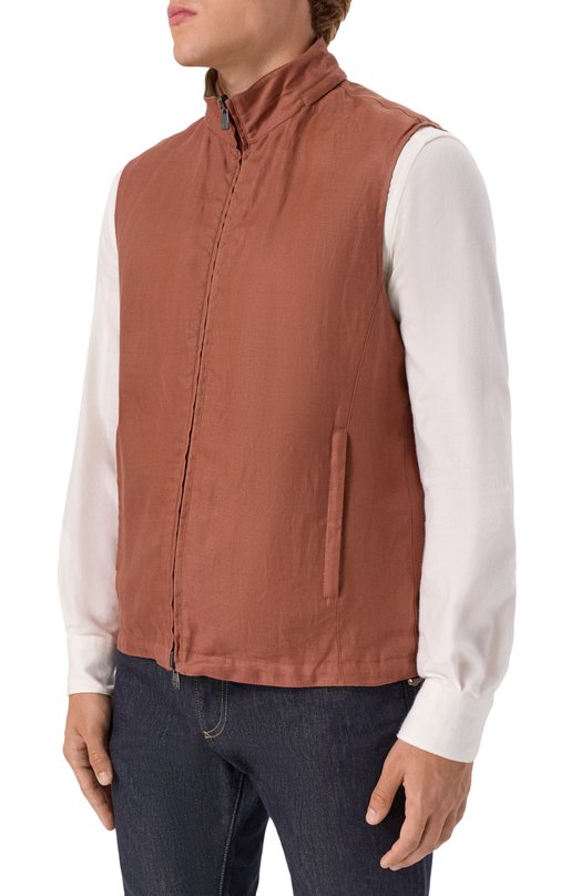Двусторонний жилет Corneliani 25C5P8-2520153 Коричневый  25C5P8-2520153 Фото 3