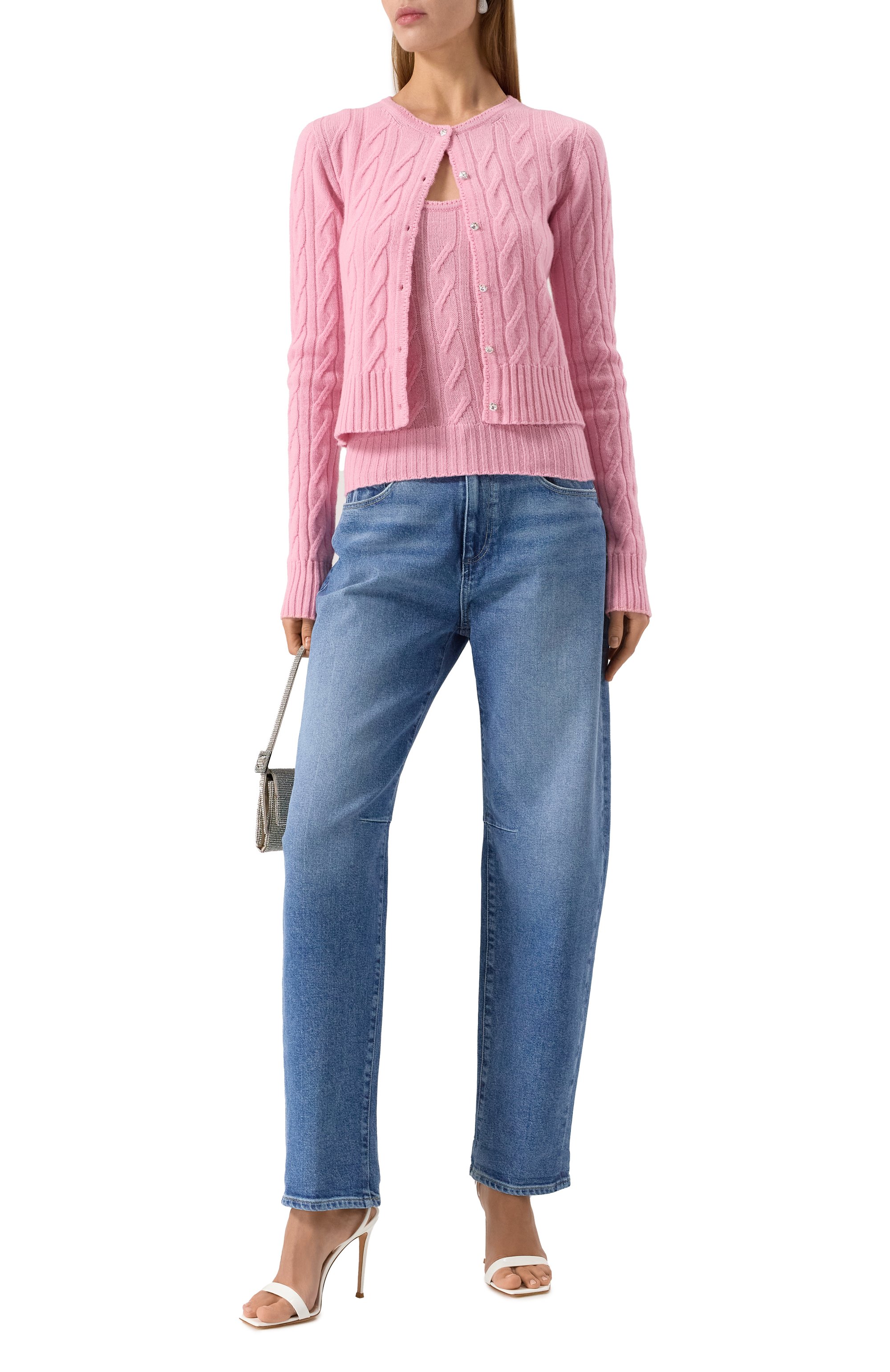 Топ из шерсти и кашемира BLUMARINE розового цвета по цене 49700 руб., арт. P522M572B, фото 2 Топ из шерсти и кашемира BLUMARINE, арт. P522M572B, фото 2