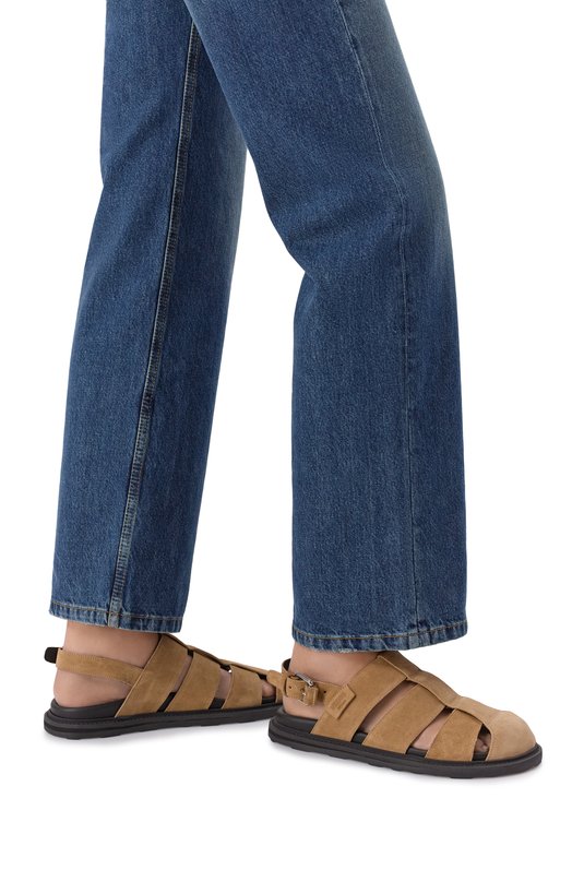 Замшевые сандалии Moschino MA10073G10/ME0 Бежевый  MA10073G10/ME0 Фото 2