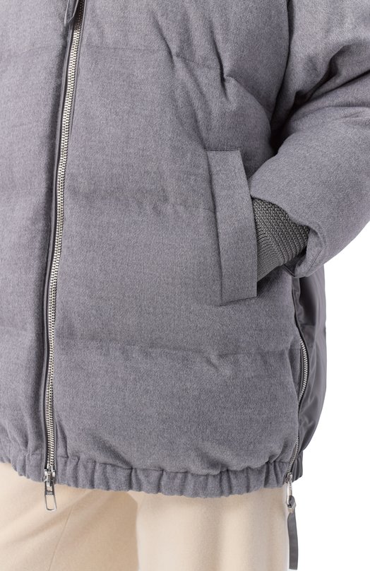 Пуховик из шерсти и вискозы Duno BLANCA/PRAT0 MESTRE Серый  BLANCA/PRAT0 MESTRE Фото 5