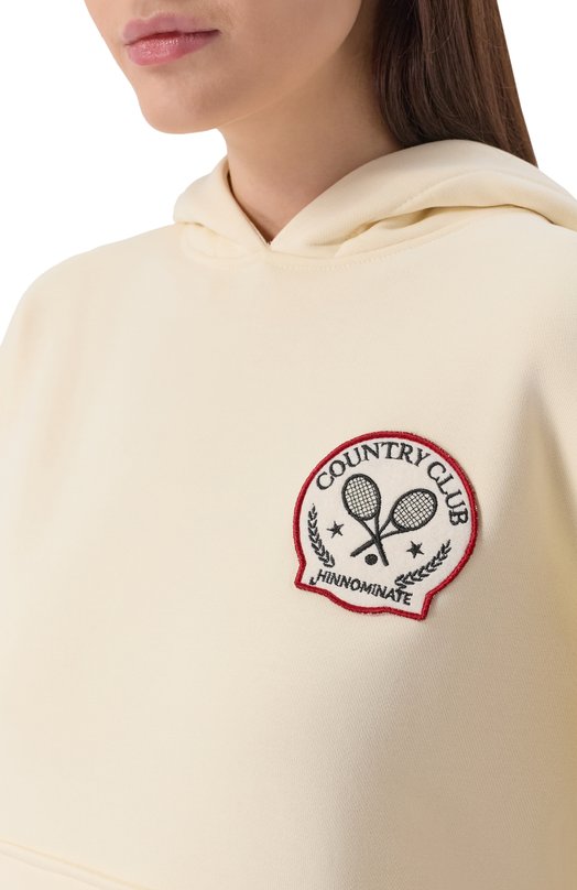 Хлопковое худи HINNOMINATE HMABW02095 Кремовый  HMABW02095 Фото 5