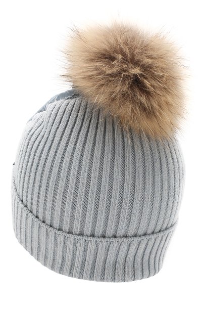Утепленная шапка с меховым помпоном HERNO, арт. BER001G/12017, фото 2