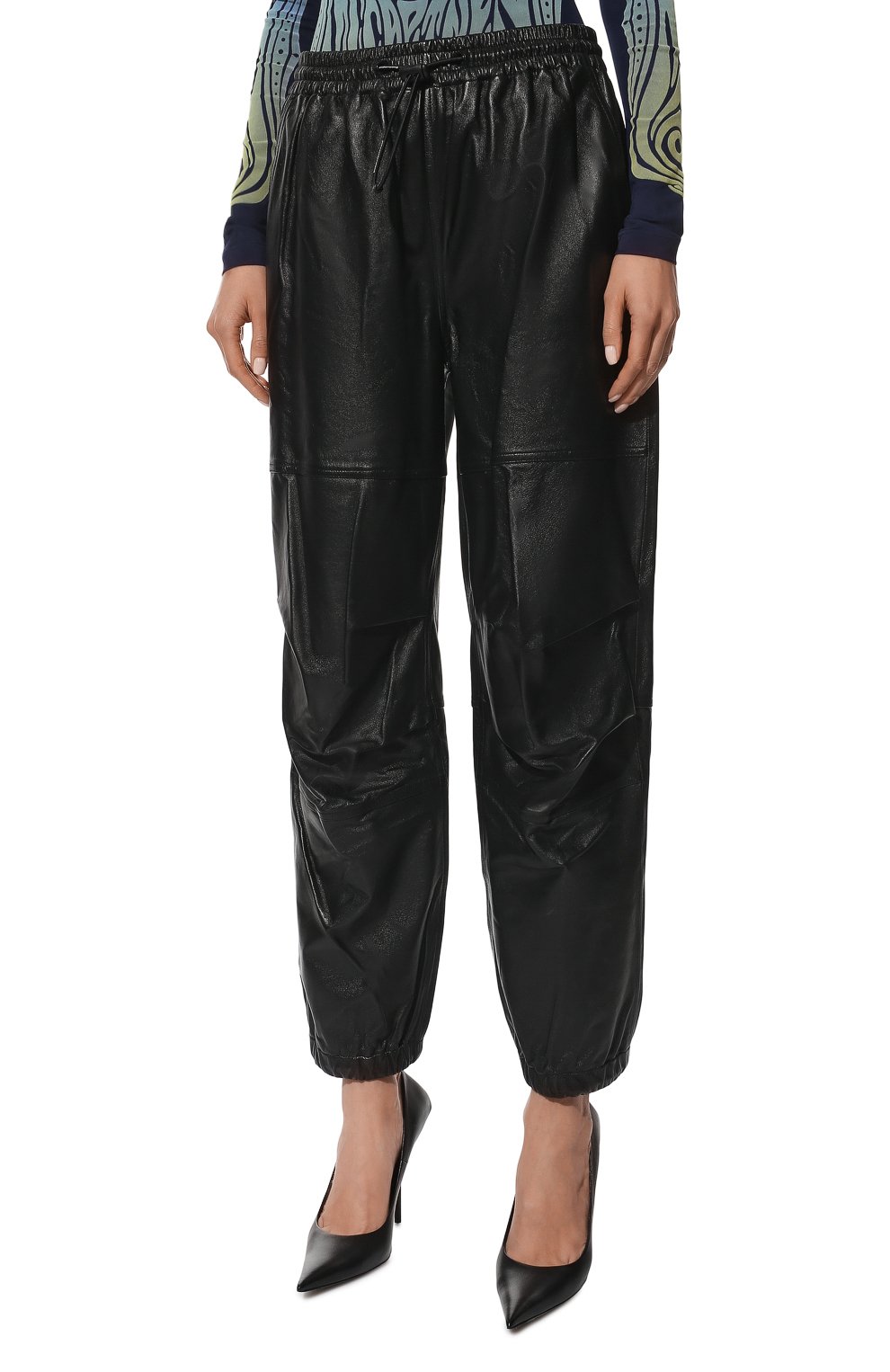 Кожаные джоггеры ALEXANDER WANG, арт. UWC1224035, фото 3