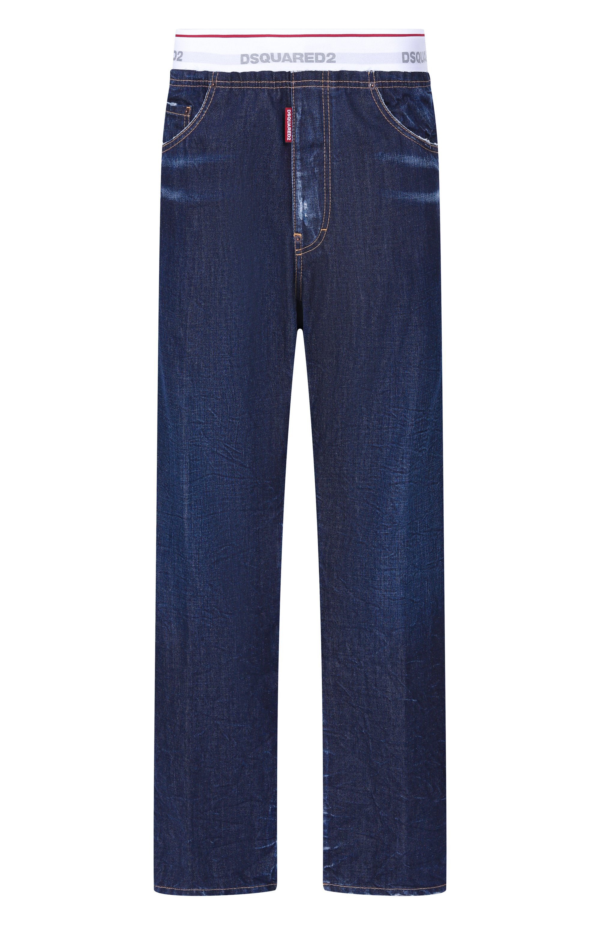 Джинсы DSQUARED2 темно-синего цвета по цене 69950 руб., арт. S74LB2002/D30011, фото 1 Джинсы DSQUARED2, арт. S74LB2002/D30011, фото 1