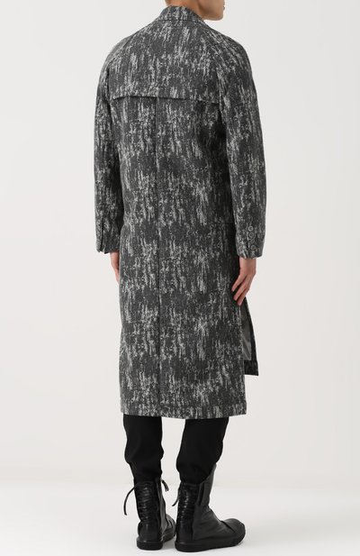 Шерстяное пальто асимметричного кроя с отложным воротником MANUEL MARTE, арт. C7102-3, фото 4