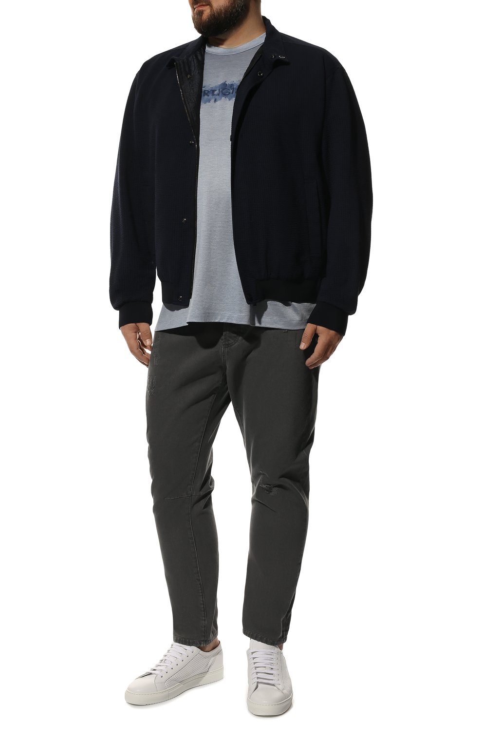 Футболка из хлопка и шелка CORTIGIANI, арт. 316643/0000/60-70, фото 2