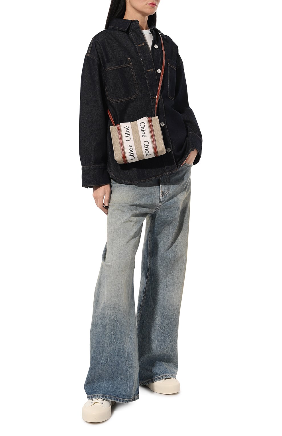 Сумка woody mini CHLOÉ, арт. CHC22AP237I26, фото 6