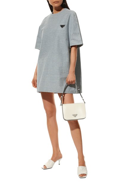 Джинсовое платье PRADA голубого цвета по цене 205000 руб., арт. GFA125-10G3-F0E93-221, фото 2 Джинсовое платье PRADA, арт. GFA125-10G3-F0E93-221, фото 2