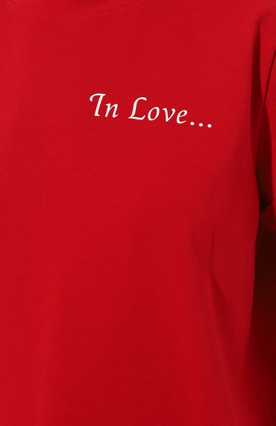 Хлопковая футболка SEVEN LAB красного цвета по цене 8190 руб., арт. CTR1.01.800.255.0106, фото 5 Хлопковая футболка SEVEN LAB, арт. CTR1.01.800.255.0106, фото 5