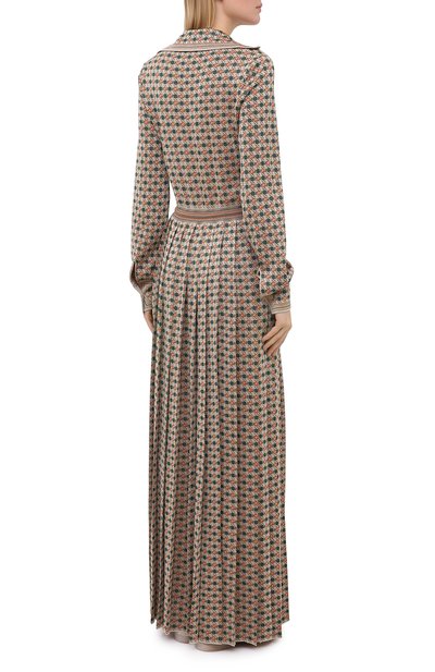 Платье из вискозы GUCCI разноцветного цвета по цене 237000 руб., арт. 622079/XKBBY, фото 4 Платье из вискозы GUCCI, арт. 622079/XKBBY, фото 4