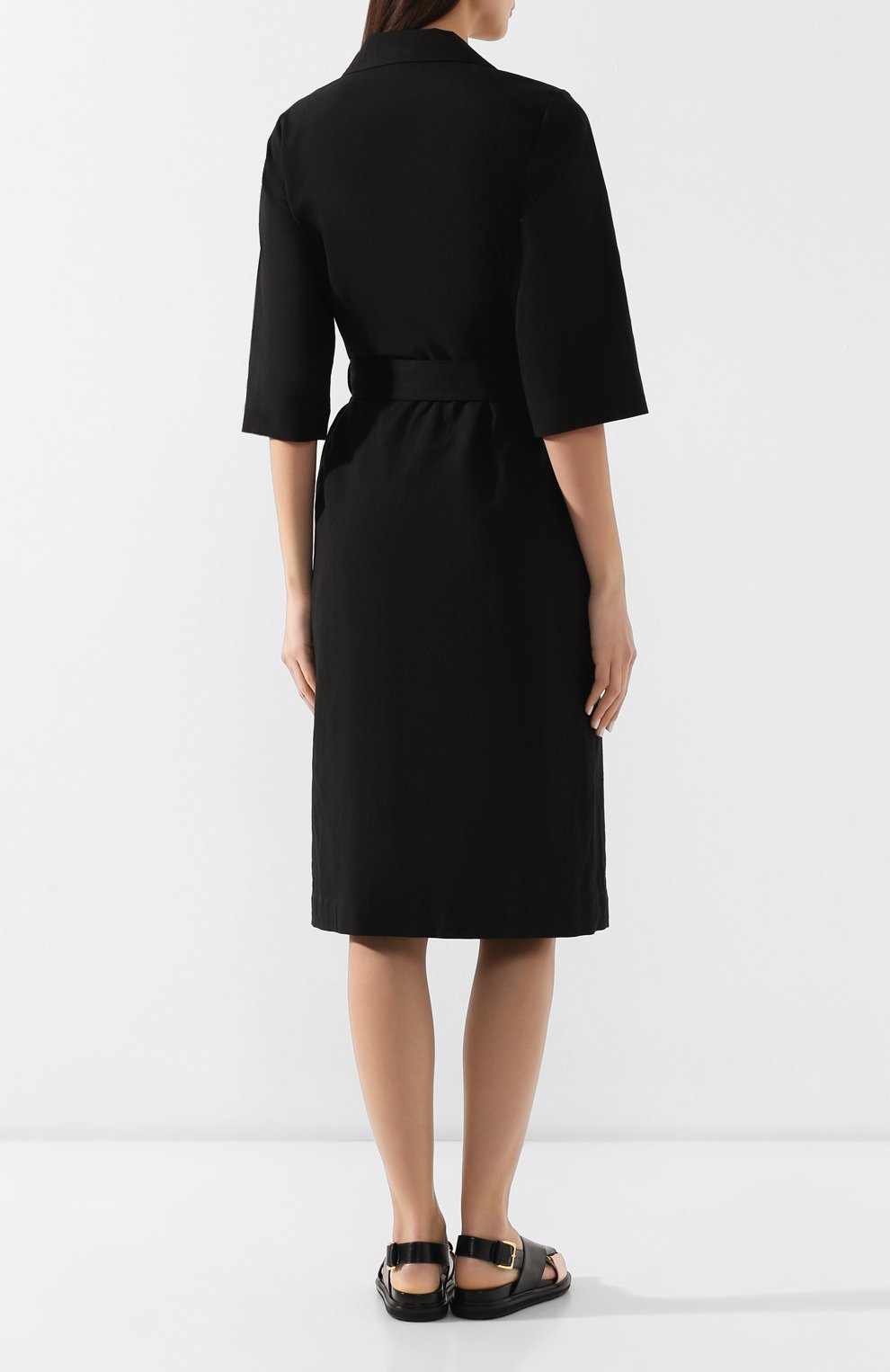 Хлопковое платье DRIES VAN NOTEN, арт. 191-11099-7327, фото 4