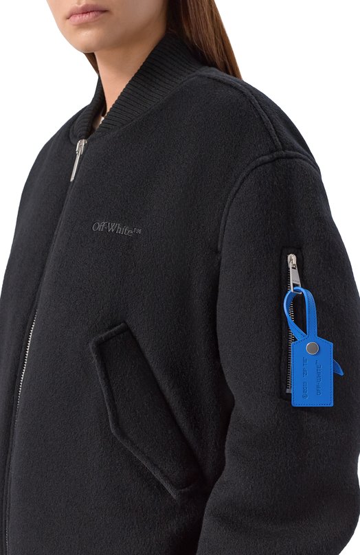 Кашемировый бомбер Off-White 0WEH031F25FAB001 Чёрный  0WEH031F25FAB001 Фото 5