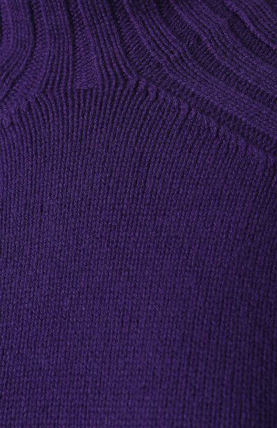 Свитер из смеси шерсти и кашемира POLO RALPH LAUREN фиолетового цвета по цене 15650 руб., арт. 211764610, фото 5 Свитер из смеси шерсти и кашемира POLO RALPH LAUREN, арт. 211764610, фото 5