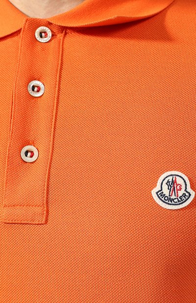 Хлопковое поло  MONCLER, арт. E1-091-83408-00-84556, фото 5