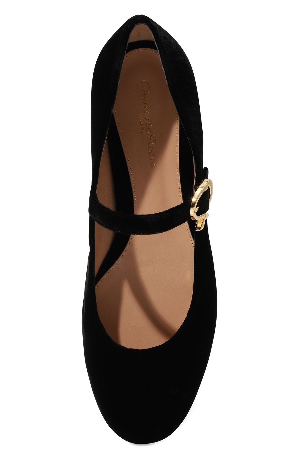 Текстильные балетки mary ribbon GIANVITO ROSSI, арт. G22164.05CU0.VELNER0, фото 6