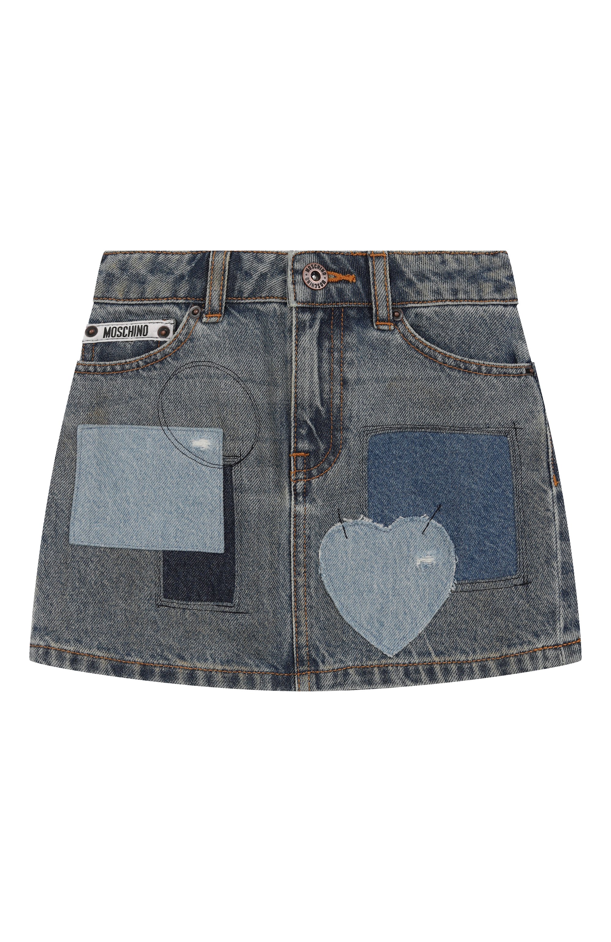 Джинсовая юбка MOSCHINO, арт. HDJ040/L0E29/4-8, фото 1