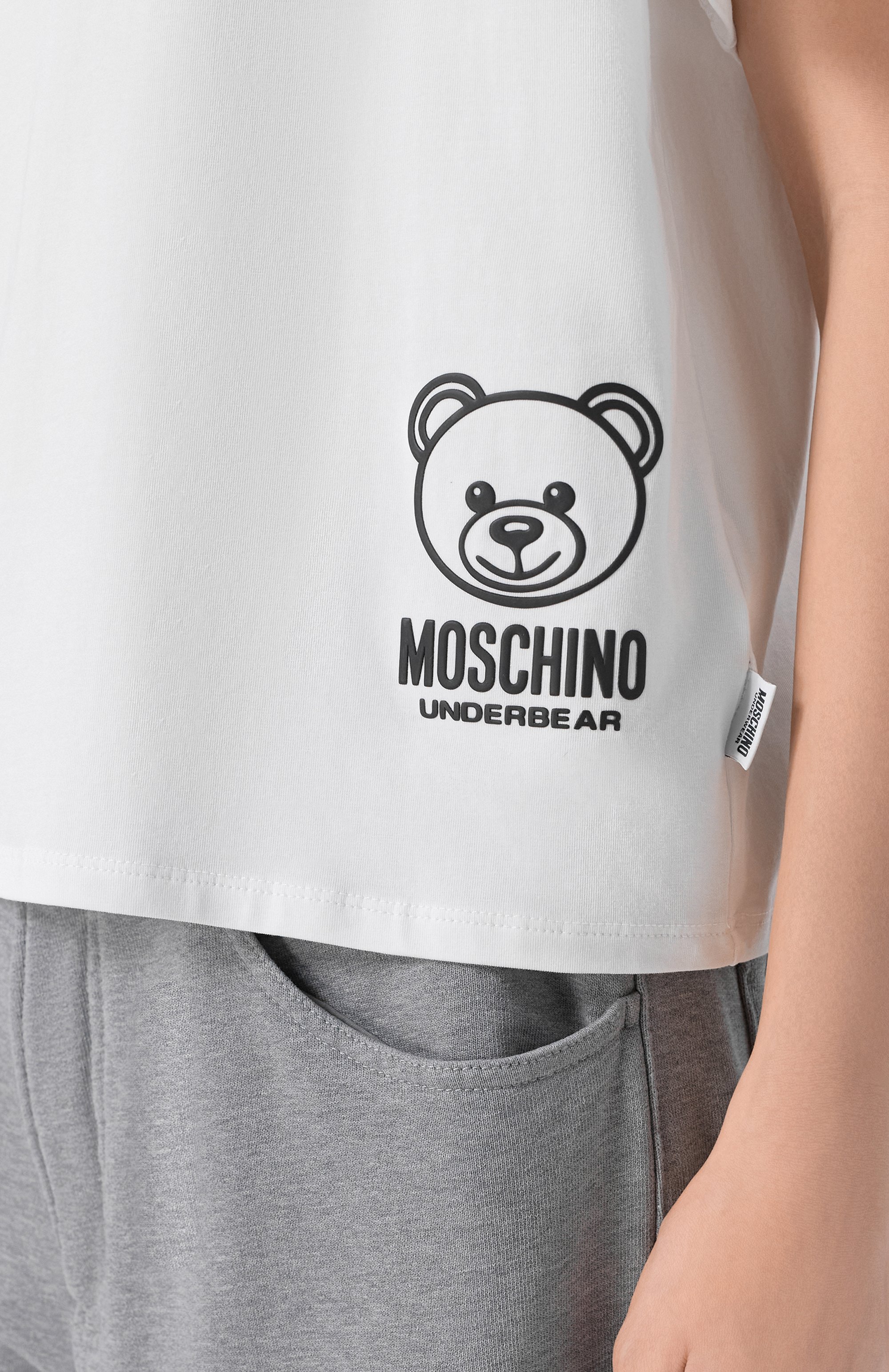 Хлопковая футболка MOSCHINO, арт. A0701/4406_1, фото 5