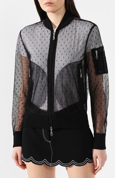 Кардиган в сетку REDVALENTINO черного цвета по цене 79450 руб., арт. RR3CIA25/1GK, фото 3 Кардиган в сетку REDVALENTINO, арт. RR3CIA25/1GK, фото 3