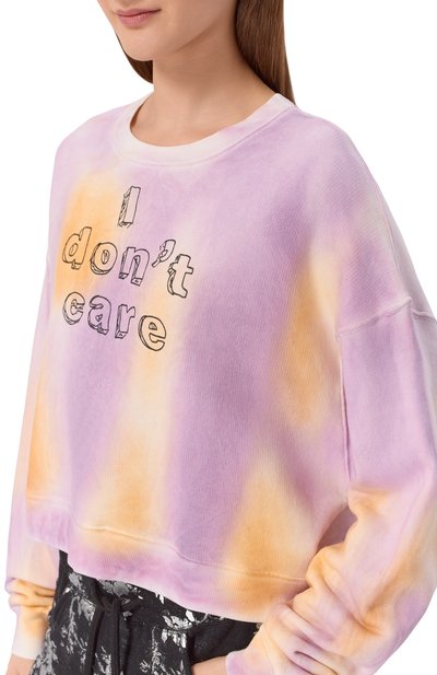 Свитшот из хлопка и лиоцелла R13 разноцветного цвета по цене 51150 руб., арт. R13WK094-K137B, фото 5 Свитшот из хлопка и лиоцелла R13, арт. R13WK094-K137B, фото 5