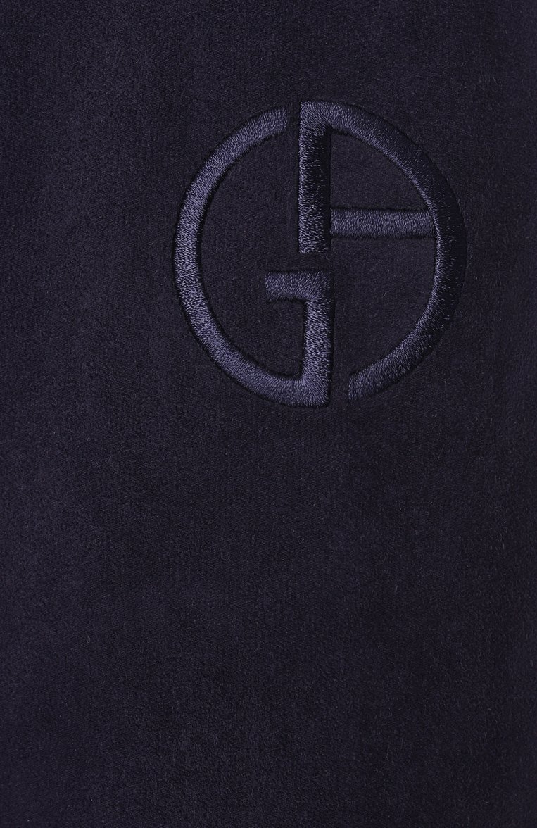 Мужской толстовка GIORGIO ARMANI темно-синего цвета, арт. 6KSB51/SJGBZ | Фото 6 (Автоматизация состава: Проставлено; Материал внешний: Синтетический материал; Длина (для топов): Стандартные; Рукава: Длинные; Автоматизация ТО: Проставлено; Материал подклада: Синтетический материал; Мужское Кросс-КТ: Толстовка-одежда; Стили: Спорт-шик)