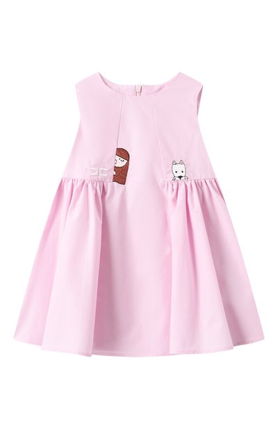 Хлопковое платье ELISABETTA FRANCHI LA MIA BAMBINA, арт. EGAB2060/CA235