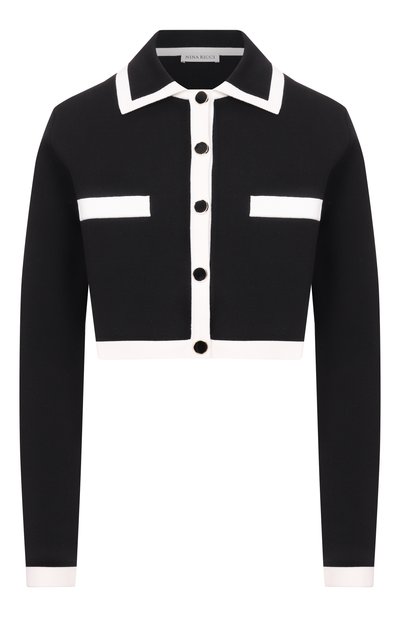Женский кардиган из хлопка и вискозы NINA RICCI, арт. 26PMCR001/ML0596