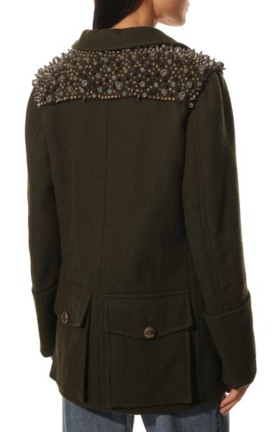 Шерстяной жакет MIU MIU, арт. MH1725-1ZQT-F0161, фото 4