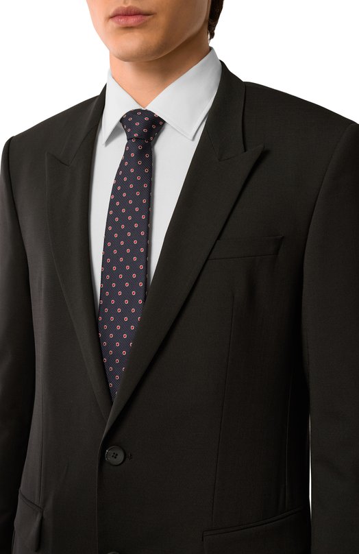 Шелковый галстук Giorgio Armani GM000800/TE13667 Синий  GM000800/TE13667 Фото 2