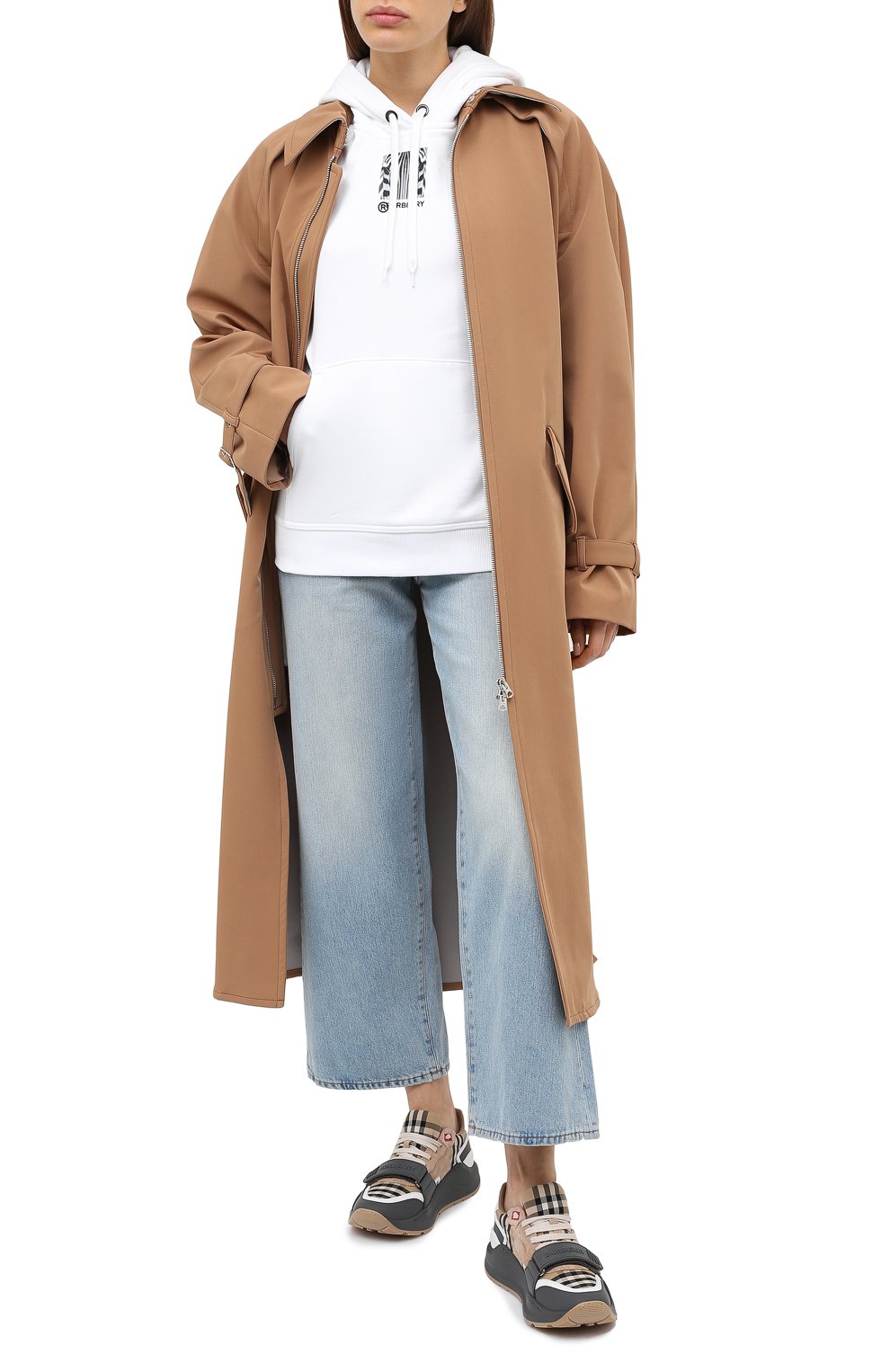 Хлопковое худи BURBERRY белого цвета по цене 96550 руб., арт. 8030769, фото 2 Хлопковое худи BURBERRY, арт. 8030769, фото 2