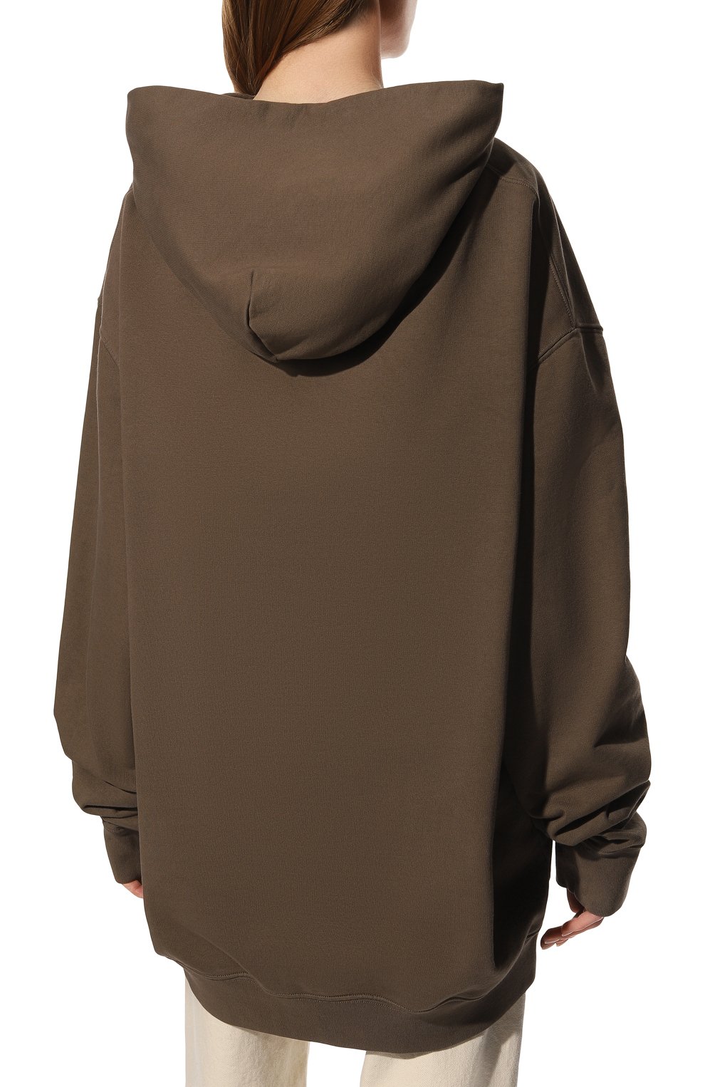 Хлопковое худи MAISON MARGIELA хаки цвета по цене 82100 руб., арт. S50GU0197/S25520, фото 4 Хлопковое худи MAISON MARGIELA, арт. S50GU0197/S25520, фото 4