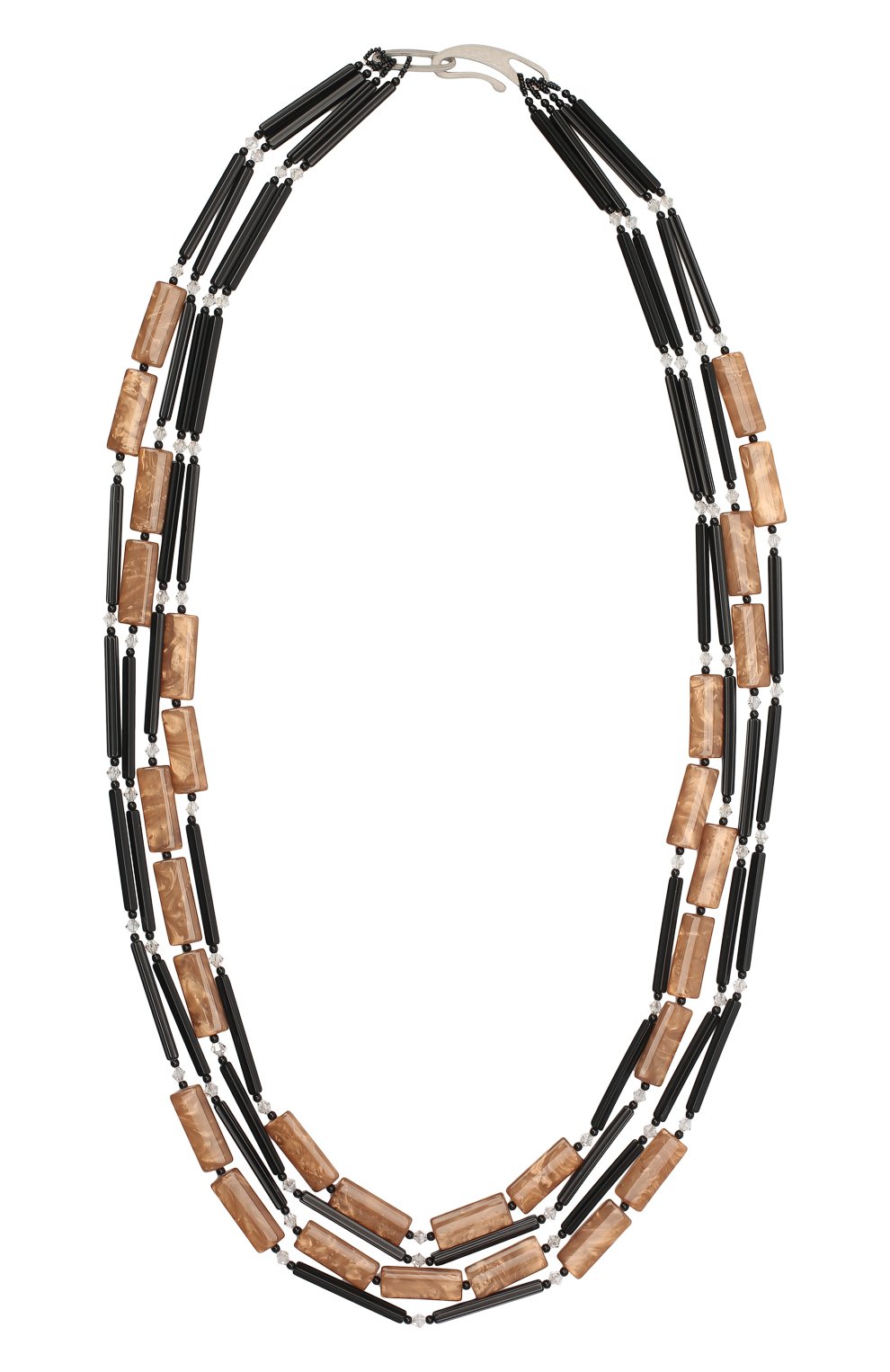 Колье GIORGIO ARMANI темно-бежевого цвета по цене 222000 руб., арт. 61M021/0A002, фото 1 Колье GIORGIO ARMANI, арт. 61M021/0A002, фото 1