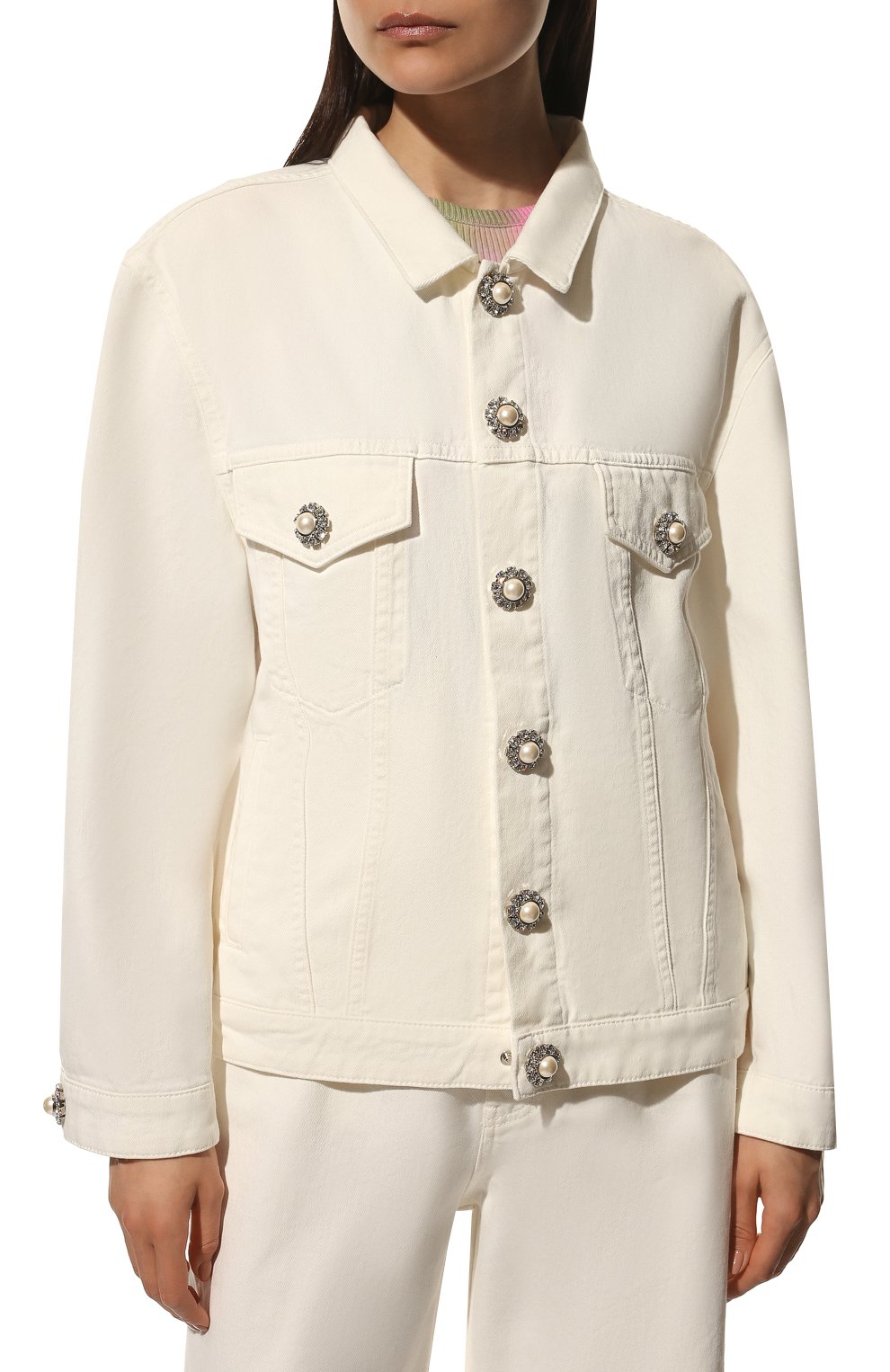 Джинсовая куртка MIU MIU, арт. GWB121-4YE-F0009, фото 3
