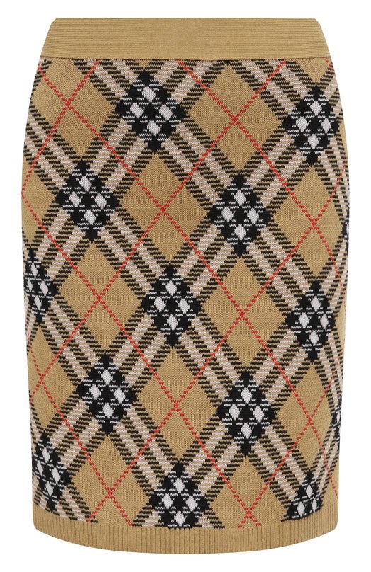 Шерстяная юбка Burberry 8112172 Бежевый 8112172