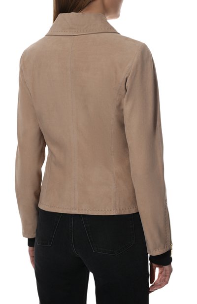 Замшевая куртка KITON, арт. D53576X04T71, фото 4