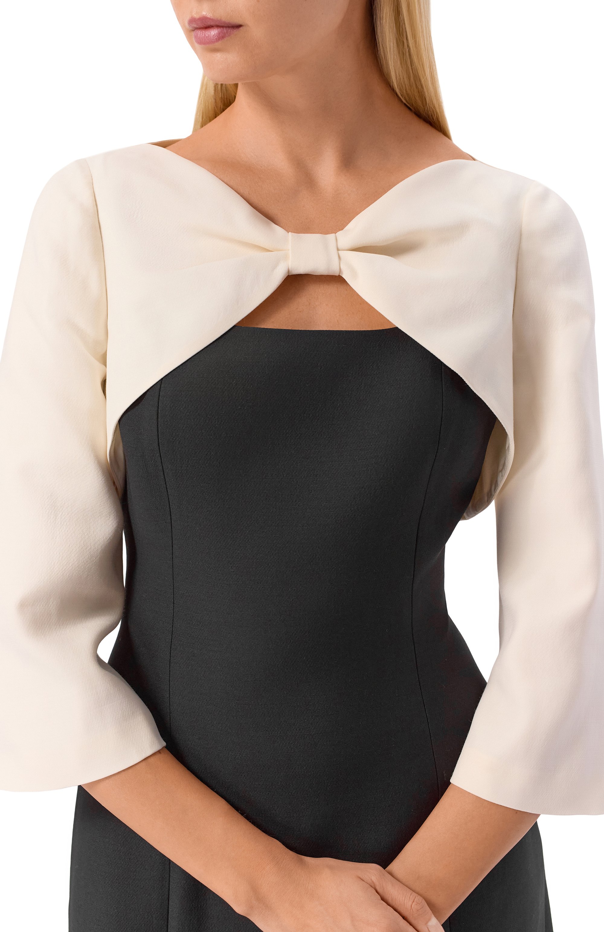 Платье из шерсти и шелка VALENTINO, арт. 8B3VAJR0/1CF, фото 4