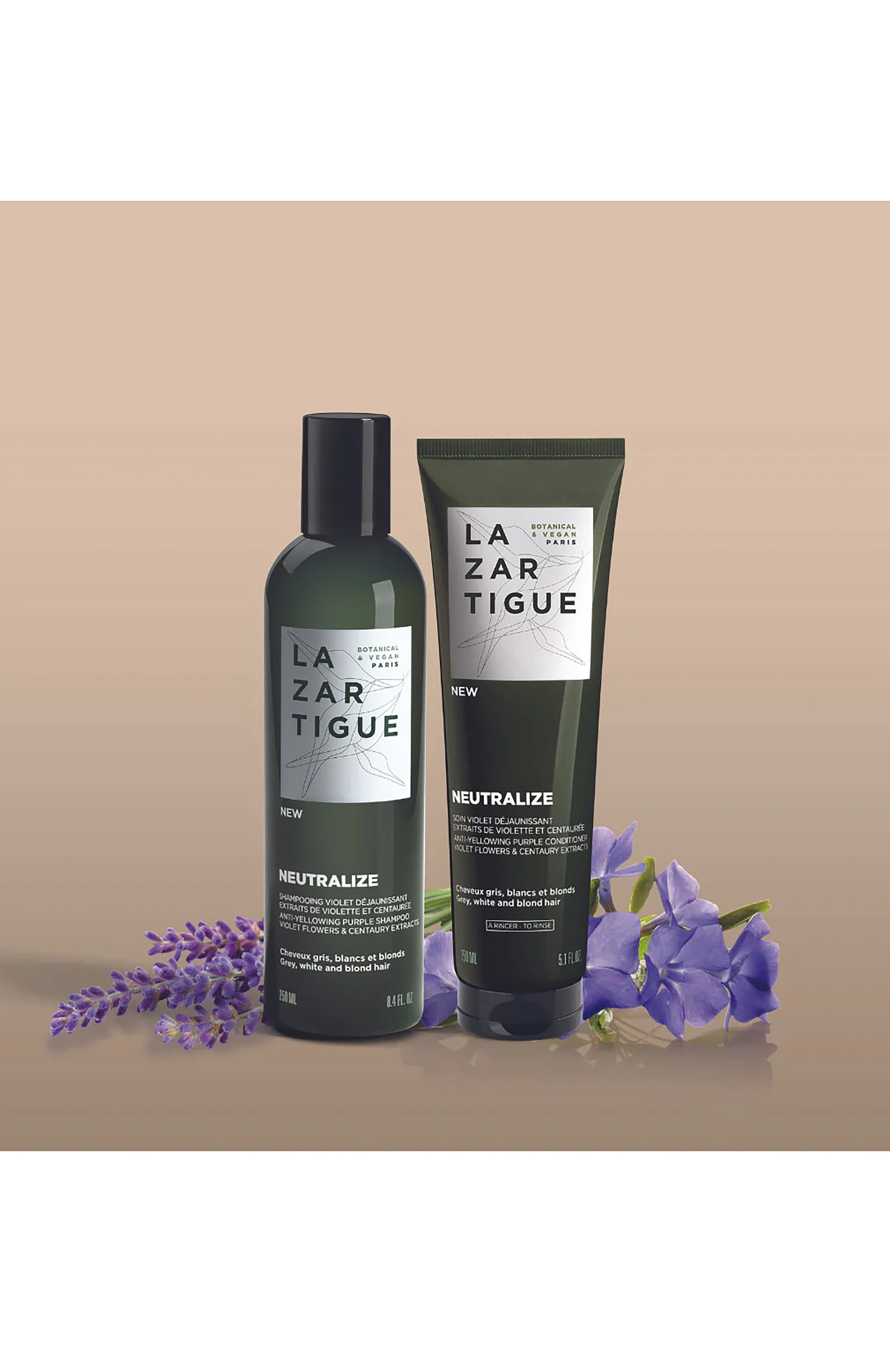 Оттеночный шампунь для нейтрализации желтизны волос (250ml) LAZARTIGUE, арт. 10L01283B, фото 2