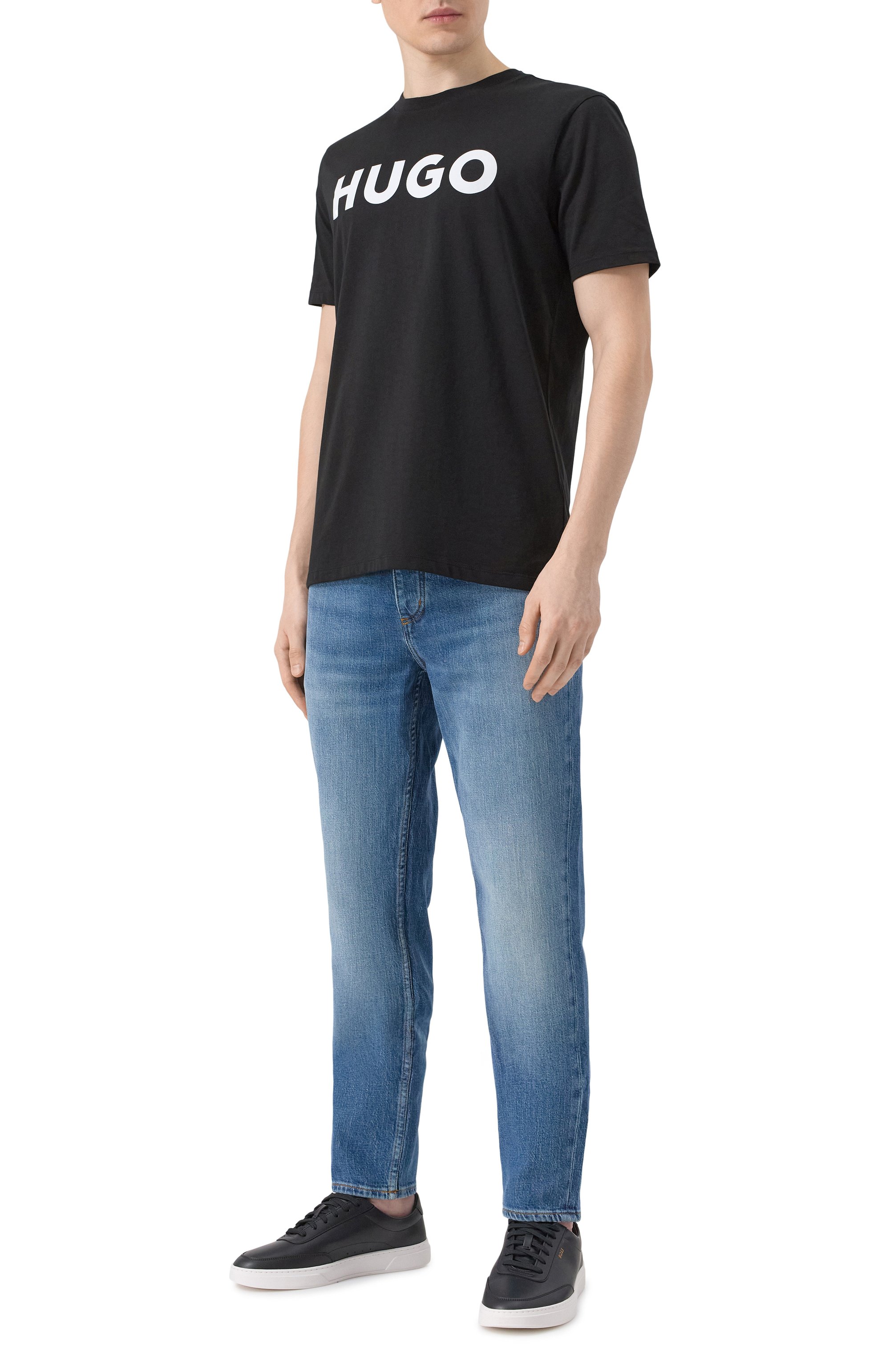 Хлопковая футболка HUGO, арт. 50467556, фото 2